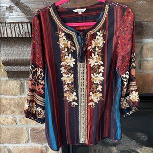 John Mark Embroidered blouse